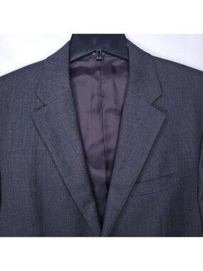 Ralph Lauren Polo Blazer 42R Italy Charcoal Wool Suit Jacket 2 Button
